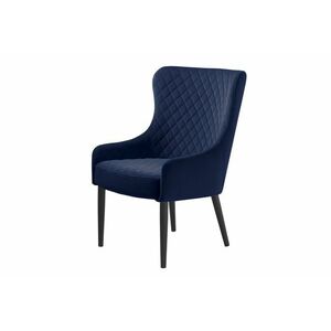 Stílusos fotel Hallie kék bársony kép