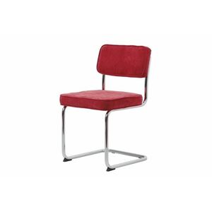 Stílusos szánkótalpas szék Denise piros kép