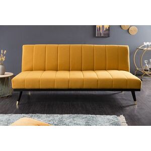 Design ágyazható kanapé Halle 180 cm mustársárga kép