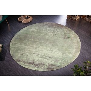Design kerek szőnyeg Rowan 150 cm zöld-bézs kép
