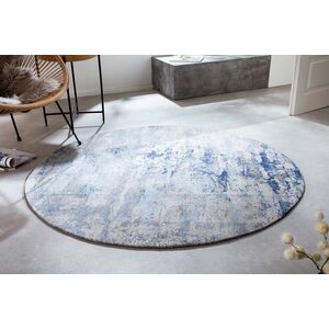 Design kerek szőnyeg Rowan 150 cm bézs-kék kép