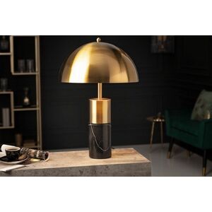 Design asztali lámpa Aamira 52 cm fekete-arany kép