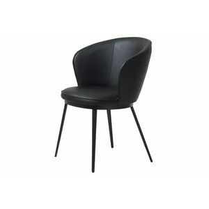 Design szék Danika fekete - műbőr kép
