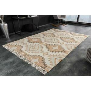 Design szőnyeg Pahana 230 x 160 cm bézs-barna - kender és gyapjú kép
