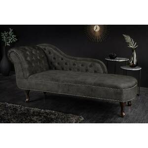 Design heverő Chesterfield 170 cm szürke bársony kép