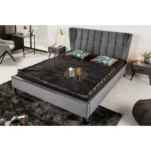 Design ágy Violetta 160 x 200 cm sötétszürke bársony kép