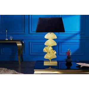 Design asztali lámpa Rashid 78 cm fekete-arany kép