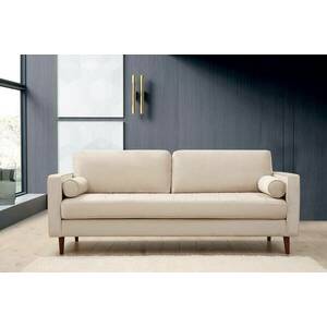 Design 3 személyes kanapé Jarmaine 215 cm bézs kép