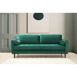 Design 3 személyes kanapé Jarmaine 215 cm zöld kép