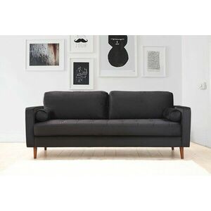 Design 3 személyes kanapé Jarmaine 215 cm fekete kép