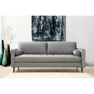 Design 3 személyes kanapé Jarmaine 215 cm világosszürke kép