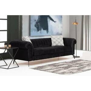 Design 3 személyes kanapé Vendetta 245 cm fekete kép