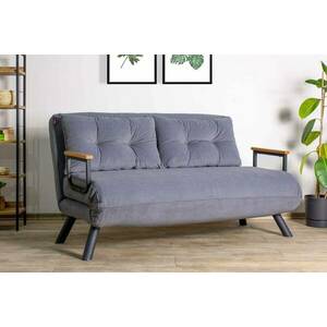 Design összecsukható kanapé Hilarius 133 cm szürke kép