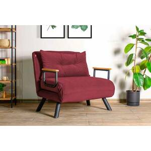 Design összecsukható szék Hilarius piros-barna kép