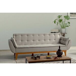 Design ágyazható kanapé Talasius 217 cm krémszínű kép