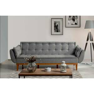 Design ágyazható kanapé Talasius 217 cm sötétszürke kép