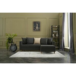 Összecsukható sarok kanapé Satisha 215 cm antracit - jobb kép