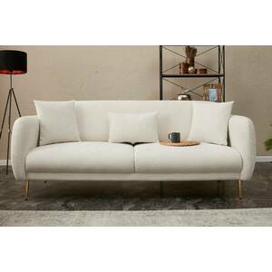 Design 3 személyes kanapé Ophira 210 cm krém kép