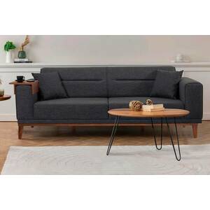 Design 3 személyes kanapé Malisha 223 cm antracit kép
