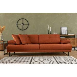 Design 3 személyes kanapé Vatusia 239 cm narancssárga kép