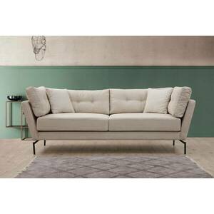 Design 3 személyes kanapé Basiano 214 cm krémszínű kép