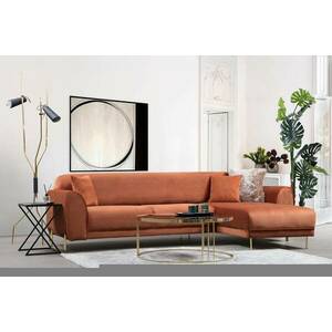 Design összecsukható kanapé Haylia 287 cm fahéj - jobb kép