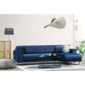 Design összecsukható kanapé Haylia 287 cm kék - jobb kép