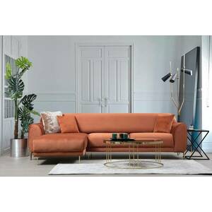 Design összecsukható kanapé Haylia 287 cm fahéj - bal kép