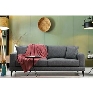 Design 3 személyes kanapé Santino 210 cm sötétszürke kép