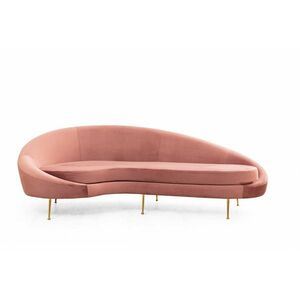 Design 3 személyes kanapé Zeena 255 cm rózsaszín - bal kép