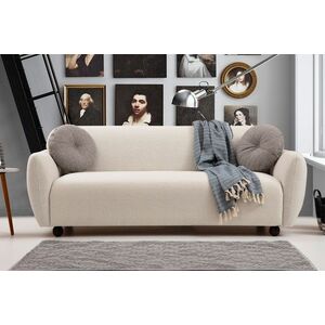 Design 3 személyes kanapé Jamiya 223 cm fehér kép