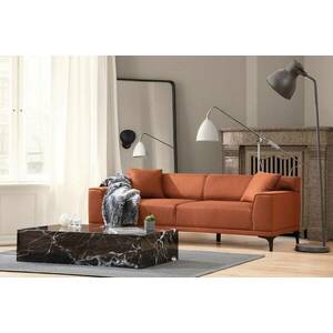 Design 3 személyes kanapé Dellyn 212 cm narancssárga kép