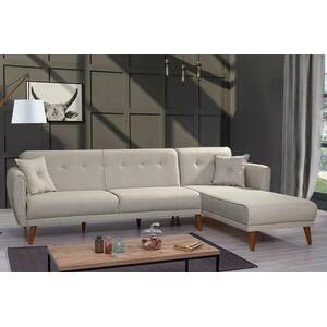 Design összecsukható kanapé Gianetta 277 cm krém kép
