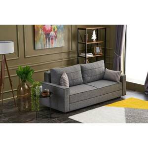 Design kihúzható kanapé Sanjay 215 cm szürke kép