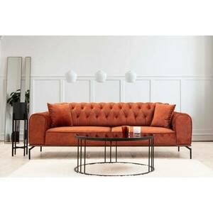 Design 3-személyes kanapé Tamarice 230 cm narancssárga kép