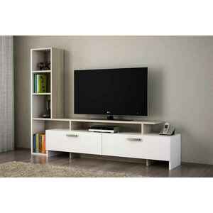 Dizájn TV asztal Haddie 168, 2 cm fehér kép
