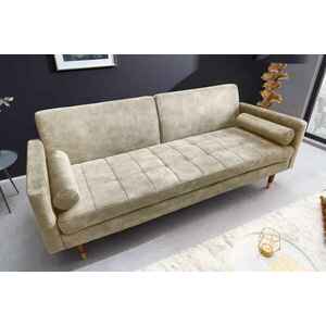 Design ágyazható kanapé Walvia 196 cm pezsgő bársony kép