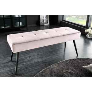 Design ülőpad Bailey 100 cm rózsaszín bársony kép