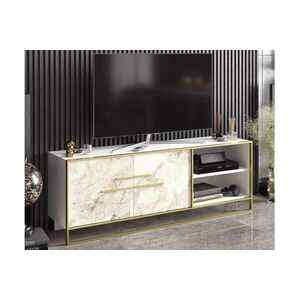 Design TV asztal Abequa 160 cm fehér kép