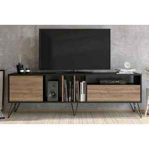 Design TV asztal Baqia 180 cm fekete dió kép