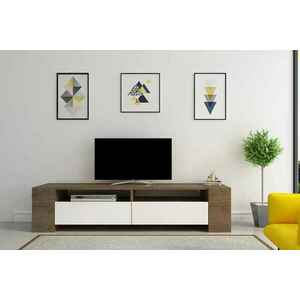 Design TV asztal Gedali 155 cm fehér dió kép