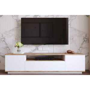 Design TV asztal Belisario 180 cm fehér kép