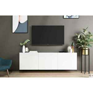 Design falra szerelhető TV asztal Edana 150 cm fehér kép