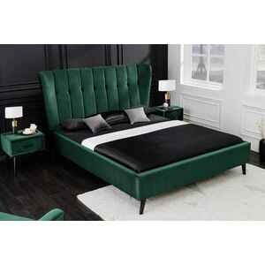 Design ágy Violetta 160 x 200 cm sötétzöld bársony kép