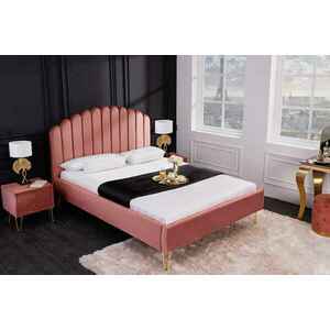 Design ágy Palmira 140 x 200 cm rózsaszín kép