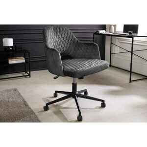 Design irodai szék Laney szürke bársony kép