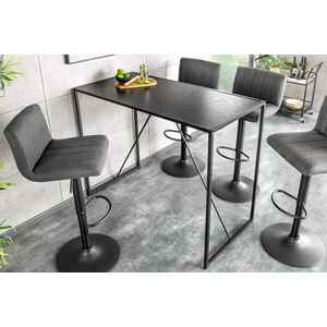 Design bárasztal Maille 120 cm fekete kőris kép