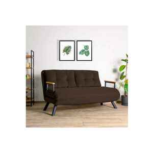 Design összecsukható kanapé Hilarius 133 cm barna kép