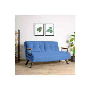 Design összecsukható kanapé Hilarius 133 cm kék kép