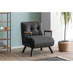 Design összecsukható fotel Hilarius sötétszürke kép